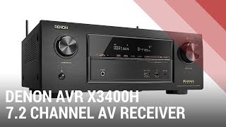 Denon AVR X3400H 7 2 channel AV Surround Receiver  Quick Review India [upl. by Aisnetroh]