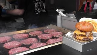 Massive Dose of Beef for Many Burgers Cooked in Camden Town London Street Food [upl. by Cecily]