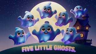 Five Little Ghosts songNurseryRhymesHalloweenSong [upl. by Norrehs]