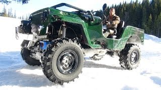 RC ADVENTURES  SAWBACK 4x4 JEEP w RC4WD Warn Winch [upl. by Edbert]