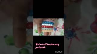 Bracelet business first order dispatched bracelet jewellerydesign ytshorts heyminnale [upl. by Marie588]