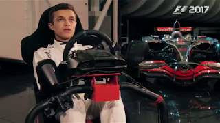 Lando Norris tries classic McLarens in F1 2017 [upl. by Ailet]