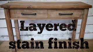 How to Layer stain and paint to create this modern rustic finish [upl. by Takken336]