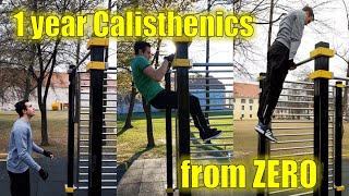 My REAL 1 year Calisthenics transformation Starting from ZERO [upl. by Rosanne253]