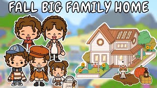 Fall Aesthetic 🍂🎃 Big Family Home 🧡 Toca Boca House Ideas 😍 TOCA GIRLZ [upl. by Inaluahek]