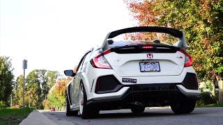 FULL TITANIUM FK8 Type R Rampage Fab Exhaust Installed [upl. by Sneve]