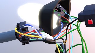 Bike HeadlightIndicator wiring DiagramBacklight Connection  hero [upl. by Ahkeber540]