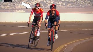 What can INEOS do when Tadej Pogacar is like this  UAE Tour 2022 Stage 7 Jebel Hafeet [upl. by Cordey309]