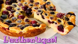 L’AUTHENTIQUE RECETTE DU CLAFOUTIS AUX CERISES MOELLEUX🍒 Facile et Rapide Deli Cuisine [upl. by Shelba]