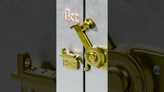 Auto close door lock mechanism lock doors design [upl. by Nonnaehr]