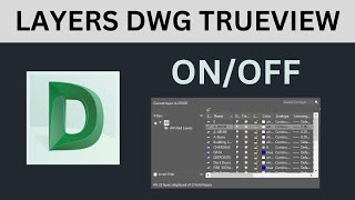 Turn ON amp OFF Layers  DWG TrueView [upl. by Napra]