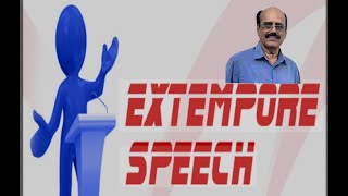 EXTEMPORE SPEECH [upl. by Nelrah]