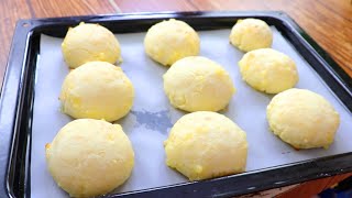 Pan de queso de 3 ingredientes 🧀sin huevo harina sin aceite listo en minutos [upl. by Niuqram]