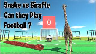 Giant Snakes vs Giraffe Football Match arbs animalrevoltbattlesimulator [upl. by Melc]