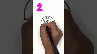 Counting Number of Two viralvideo howto numbers easy colors art drawing two grape bunny 2 [upl. by Faso]