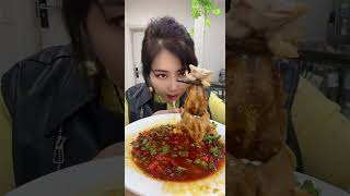 Chinese Street Food Asmr🤤China Girl Eats Beef Meat😋Chinese Street Food Blog [upl. by Binny154]