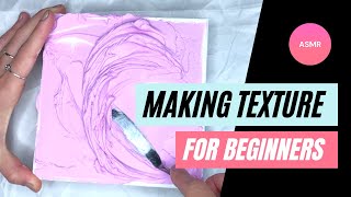 How to make a textured artwork on Canvas with SPACKLING from HOME DEPOT  ASMR  No talking [upl. by Wake]