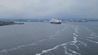 Crossing with DFDS from Dk to Oslo and gou to unloading place truckdriver viralvideo nord [upl. by Arabela921]