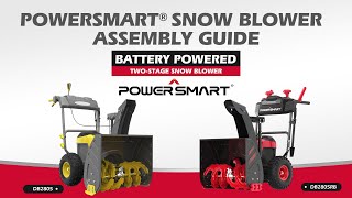 How to assemble twostage battery powered snow blowers [upl. by Lydell]