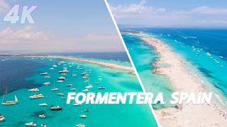 Explore Formenteras Paradise Beach in 4K Walking Tour [upl. by Devol968]