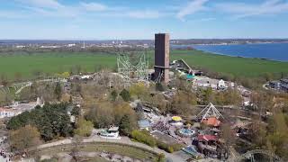 Hansa Park von oben  Britannien an der Ostsee  Holsteinturm Onride  20042019 [upl. by Anastassia507]