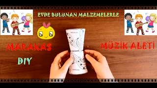 Marakas Müzik Aleti Nasıl Yapılır DıyHow To Make Musical Instruments Marakas [upl. by Ayalahs]