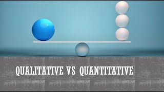 Qualitative vs Quantitative [upl. by Restivo760]