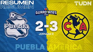 Resumen y goles  Puebla 23 América  Guard1anes 2020 Liga Mx  J9  TUDN [upl. by Airotkciv]