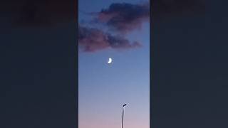 Waxing Crescent Moon after the new moon HolySabbathGodsRestDay7 Ended GOD2024 CHRIST2024🌎SAVIOR [upl. by Dulcinea]