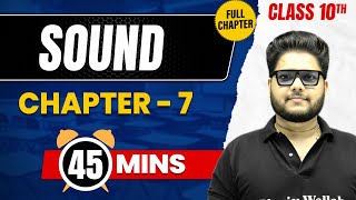 SOUND in 30 Mins  Complete Chapter Mind  Map  Class 10 ICSE PHYSICS [upl. by Letram]