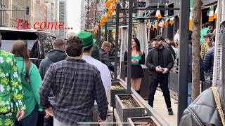 The Wildest Chicago 2024 St Patricks Day Walking Tour 4K [upl. by Bein106]