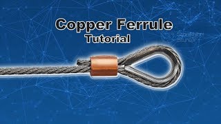 How to crimp wire rope ferrules Copper Diy [upl. by Ail135]