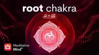 ROOT CHAKRA Healing Vibrational Sound Bath w Ocean Sounds  Let Go Worries Anxiety Fear [upl. by Blanche]