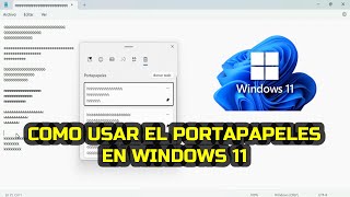 Cómo usar el portapapeles en Windows 11 [upl. by Cyprio]