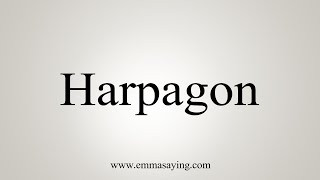 How To Say Harpagon [upl. by Clie120]