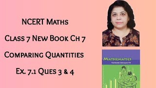 Chapter 7 Comparing Quantities Exercise 71 Question 3amp4 Class 7 NCERT 202425 PratimaSinhaClasses [upl. by Roxine]