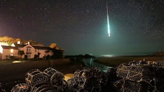 Impresionantes imágenes de la entrada de un meteorito en la atmósfera [upl. by Lysander584]