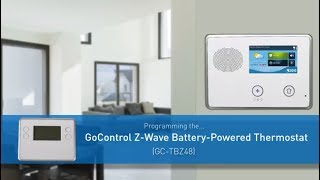 Programming a GoControl ZWave Thermostat into a GC2 Panel [upl. by Latashia]