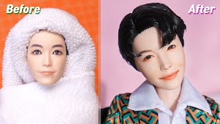 BTS JHope 제이홉 x Mattel Dolls Repaint 방탄소년단 마텔 인형 리페인팅 Fashion Doll [upl. by Ruon388]