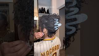 Sisterlocks hairstyle for short hair sisterlocks naturalhairstyles clawcliphairstyles [upl. by Neehar]