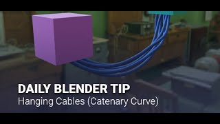 Blender Secrets  Hanging cables Catenary Curves [upl. by Yi873]