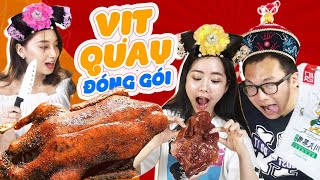 󠀀󠀀Team UT Review đồ ăn vặt nội địa Trung Quốc vịt quay đóng gói [upl. by Benita769]