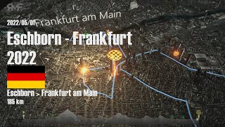 Eschborn  Frankfurt 2022  Route  Strecke  Parcours  Animation  Profile [upl. by Celestine97]