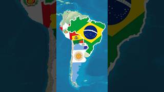 Se o brasil atacasse seus vizinhos mapa maps mapchart countries mapper shorts geografia [upl. by Stevy]