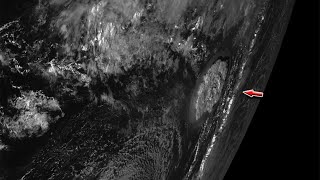 The Hunga TongaHunga Haapai volcano seen from space [upl. by Johannah]