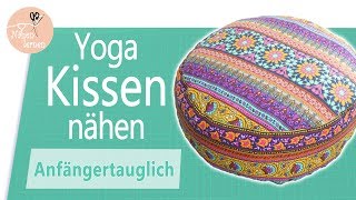 Yogakissen  Sitzkissen Meditationskissen nähen für Anfänger  ohne Schnittmuster [upl. by Longerich]