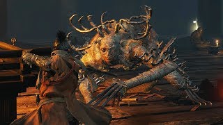 Sekiro Shadows Die Twice  Longarm Centipede Senun Boss Fight [upl. by Coridon]