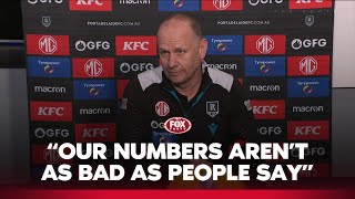 Ken Hinkley Our numbers arent so bad  Port Adelaide press conference  Fox Footy [upl. by Bubalo886]