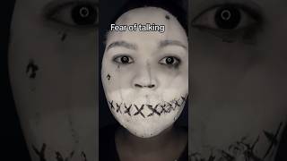 Glossophobia Phobia As Makeup 💄 makeupchallenge youtubeshorts shortsfeed viral glossophobia [upl. by Rashida981]