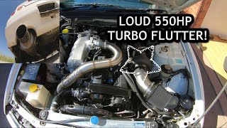 HOW TO GET LOUD TURBO FLUTTER WITH SCREAMER PIPE COMPILATION BUILT RB25DET [upl. by Nylia]